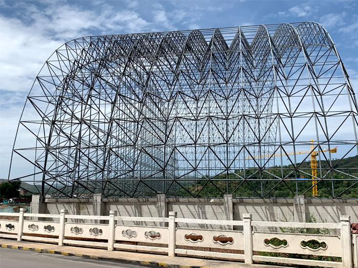 海宁山寨矿储煤棚网架